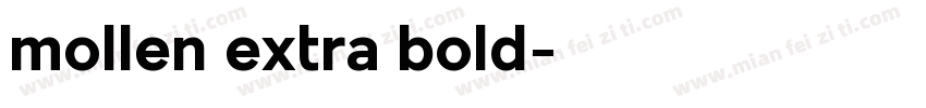 mollen extra bold字体转换